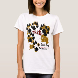 Schlammiges Tatzen-T-Shirt T-Shirt