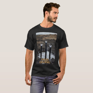 Schlammtaucher Männer schwarzes T-Shirt