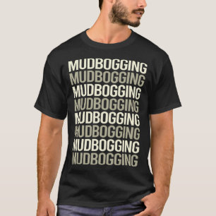 Schlammwurzeln im weißen Text T-Shirt