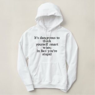 Schlampe Bestickter Hoodie