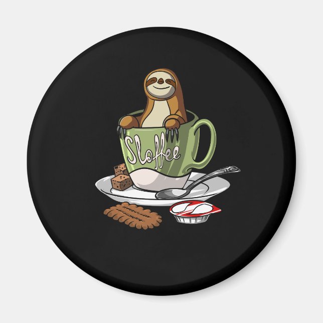 Schlampe-Kaffee-Lover-Animal-Kaffee Magnet (Vorne)