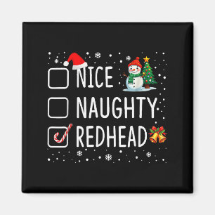 Schlampig Nett Rotschopf Weihnachten Schlafanzug L Magnet