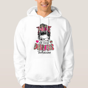 Schlampiger-Bun-Ein-Liebster-Dialyse-Techniker-Val Hoodie