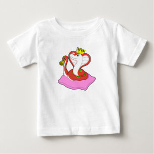 Schlange als König mit Krone Baby T-shirt