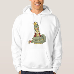 Schlange als König mit Krone Hoodie