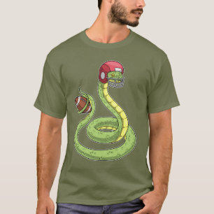 Schlange American Football Sports T-Shirt