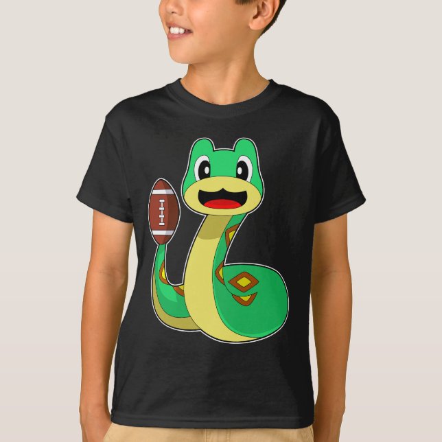 Schlange American Football Sports T-Shirt (Vorderseite)