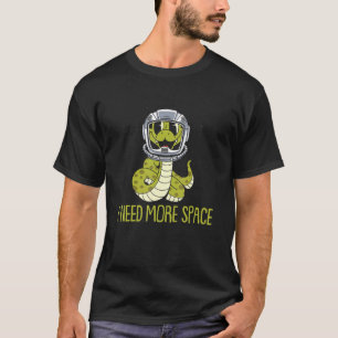 Schlange Astronauten Schlange Reptil Tier Ich brau T-Shirt