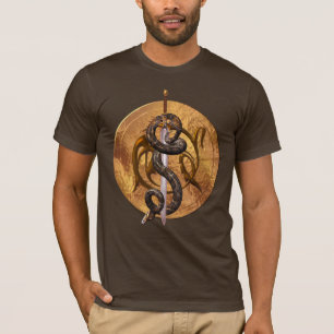 Schlange auf einer Klinge T-Shirt