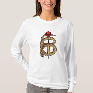 Schlange bei Darts mit Dart T-Shirt