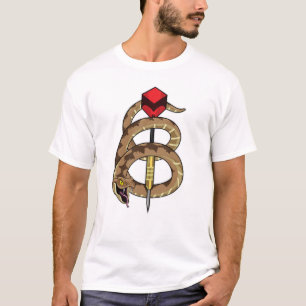 Schlange bei Darts mit Dart T-Shirt