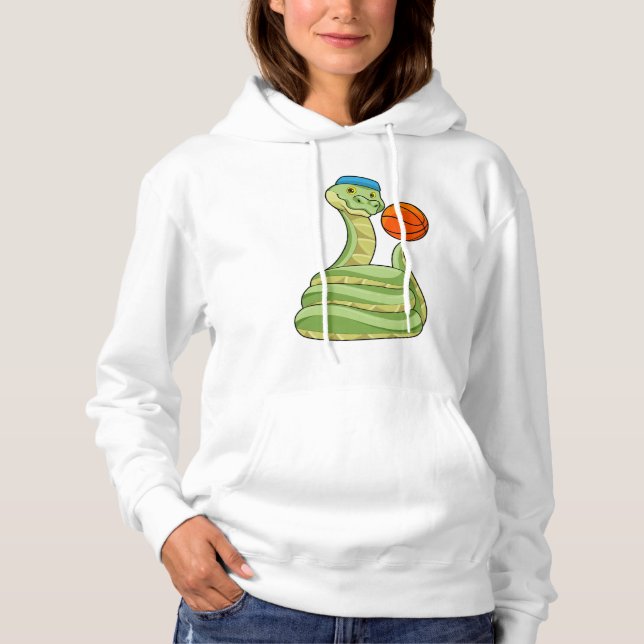 Schlange beim Basketball Sport Hoodie (Vorderseite)