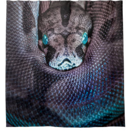 Schlange Boa Anaconda Python Reptil Snakeskin Duschvorhang