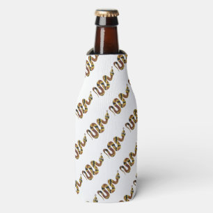 Schlange Braun und Gold Silhouette Flaschenkühler