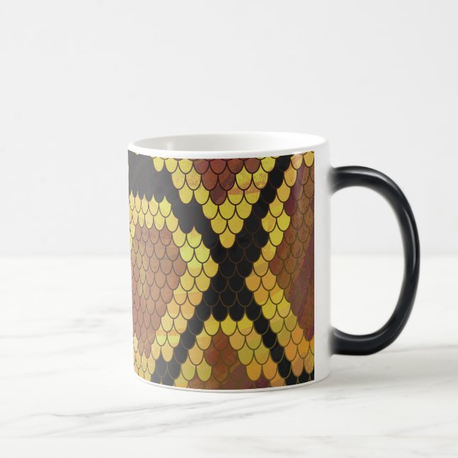 Schlange Brown und Gold Print Verwandlungstasse (Rechts)