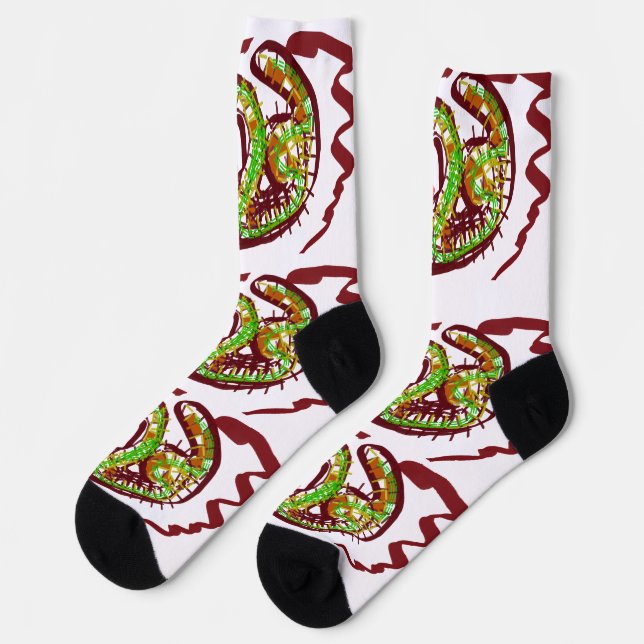 Schlange cool socken (Linkes Detail)