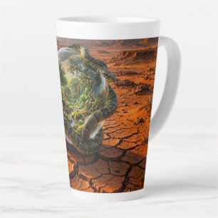 Schlange & die Sphäre von Eden Surrealer Traumland Milchtasse