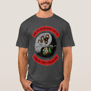 Schlange/Drache "wie Sie mich" dunkler grafischer T-Shirt