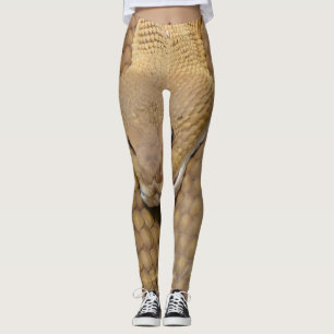 Schlange Druckschwärze Schlange Hautschichten Leggings
