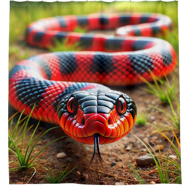 Schlange Duschvorhang (Vorderseite)