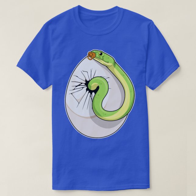 Schlange Egg Schnuller T-Shirt (Design vorne)