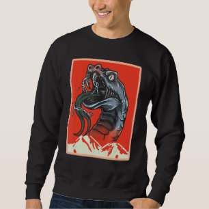 Schlange für Jungen Frauen Viper Herpetologistrept Sweatshirt
