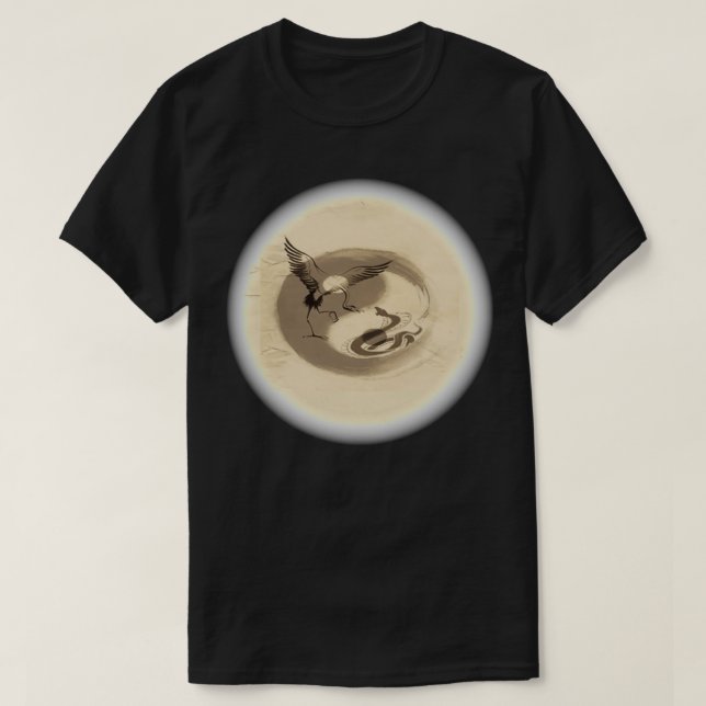 Schlange gegen Crane-Yang-Ecke T-Shirt (Design vorne)