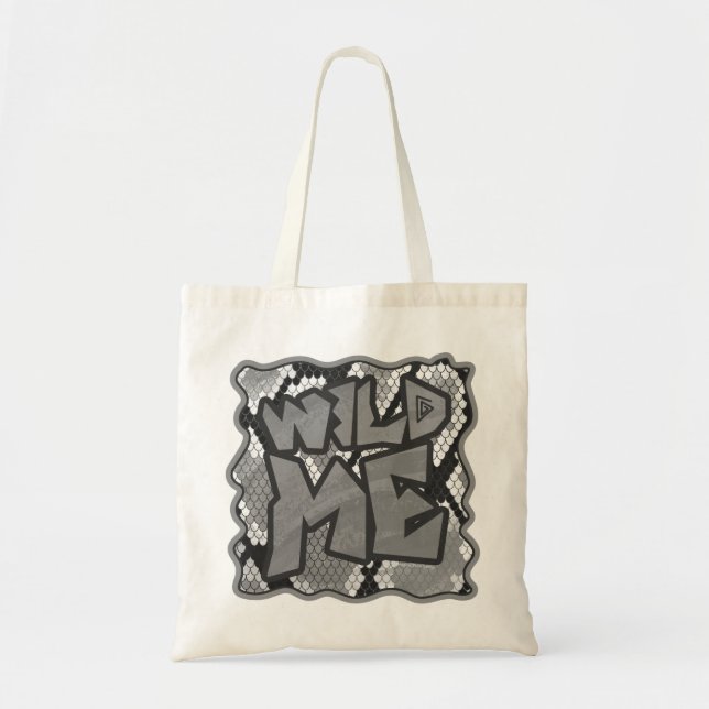 Schlange Gelb und Gold Print Tragetasche (Vorne)