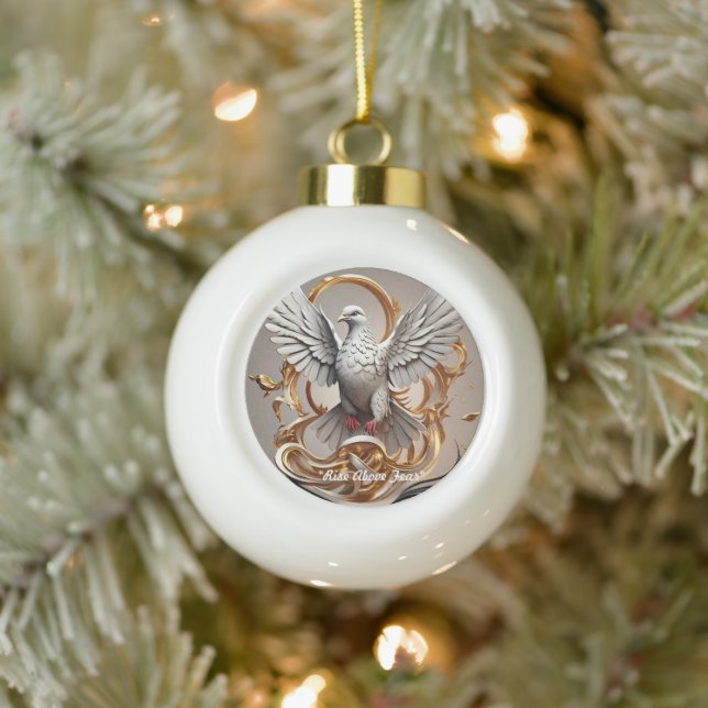 "Schlange Grube Escape" Keramik Kugel-Ornament (Baum)