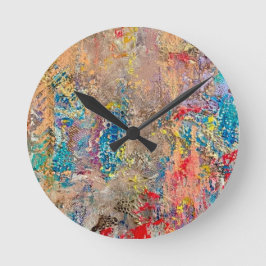 Schlange Hängematte Fein, aber fett und lebendig Runde Wanduhr
