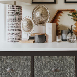 Schlange Haut Schwarz in Tan Tiermuster Decoupage  Seidenpapier