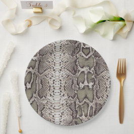 Schlange Hautfarbe Pappteller