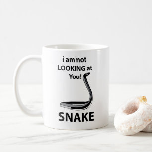 Schlange, ich gucke dich nicht komisch an, lustige kaffeetasse