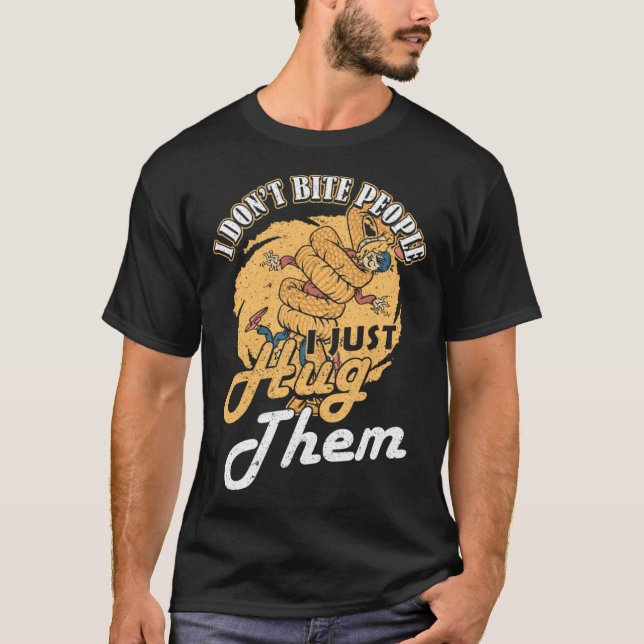 Schlange ich nicht Bite People Banana Ball Python  T-Shirt (Vorderseite)