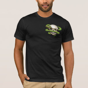 Schlange im Schädel T-Shirt