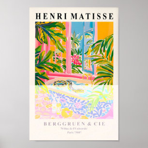 Schlange in Badewannenplakat, Matisprint, Dopamin  Poster