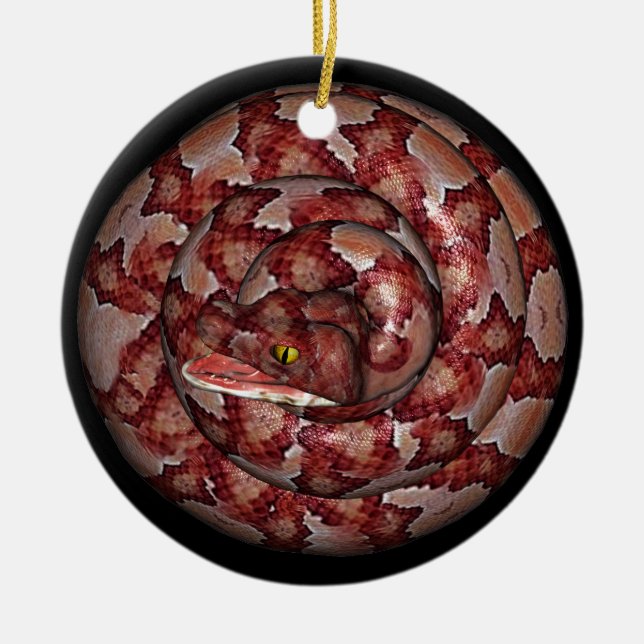 Schlange Keramikornament (Vorne)