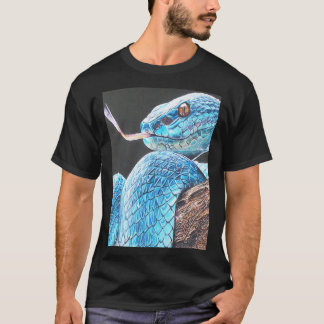 Schlange Kunst Schönes Viper Zeichnend T-Shirt