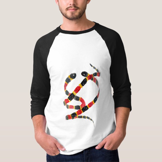 Schlange Kunst T-Shirt (Vorderseite)