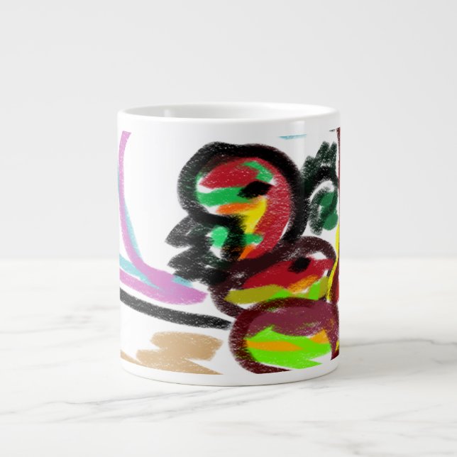 Schlange Liebe Jumbo-Tasse (Vorderseite)