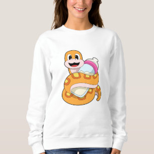 Schlange mit Babyflasche Sweatshirt