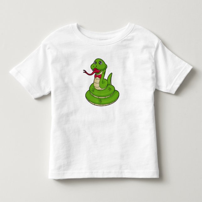 Schlange mit Bow-Krawatte Kleinkind T-shirt (Vorderseite)