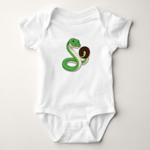 Schlange mit Donut Baby Strampler