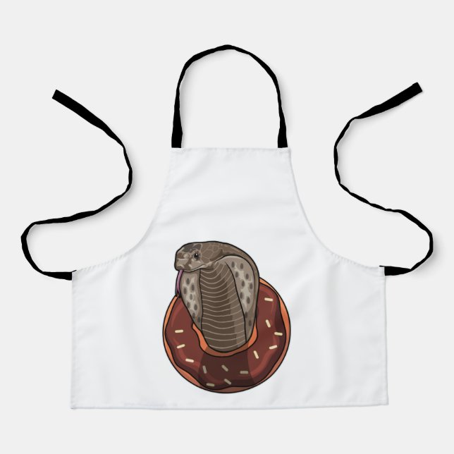 Schlange mit Donut Schürze (Vorderseite)