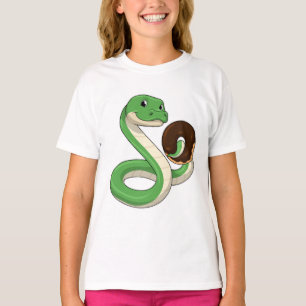 Schlange mit Donut T-Shirt