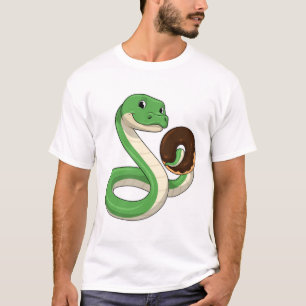 Schlange mit Donut T-Shirt