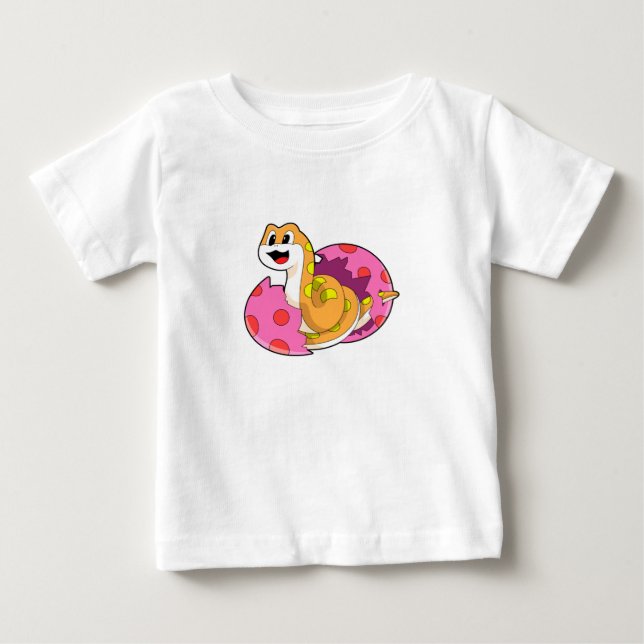 Schlange mit Ei Baby T-shirt (Vorderseite)