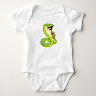 Schlange mit Hühnchen Baby Strampler