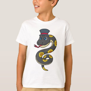 Schlange mit Hut T-Shirt