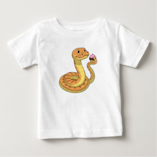 Schlange mit Muffin Baby T-shirt